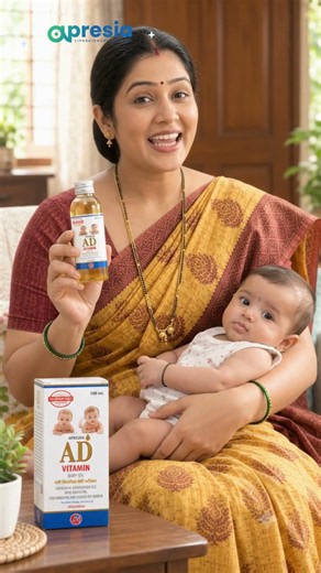 👶 बेबी की मालिश के लिए कौन-सा ऑयल है खास? 💙 | Apresia AD Vitamin Baby Oil #Shorts