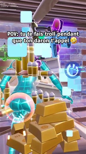 JE ME SUIS FAIT DARONNED 🤣 #fortnite #fortniteclips #troll #humour #papa #clips