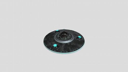 "Retro UFO – 3D Model" - Download Free 3D model by Skill Artist (@SkillArtist)