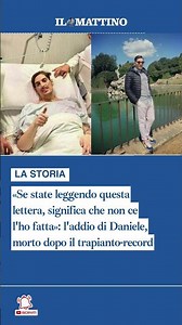 «Se state leggendo questa lettera, significa che non ce l'ho fatta»