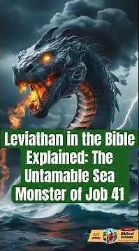 Leviathan in the Bible Explained:The Untamable Sea Monster of Job 41#leviathan#biblicalcreatures#job