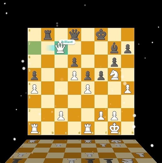 Royal Queen Sacrifice ✨👑 #chess #chesstactics #magnuscarlsen
