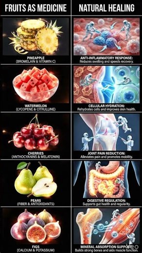 Fruits as Medicine 🍍 How Nature Heals the Body Naturally