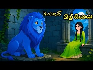 මායාකාරි නිල් සිංහයා | The Magical Blue Lion | Sinhala Fairy Tales | Sinhala Cartoon