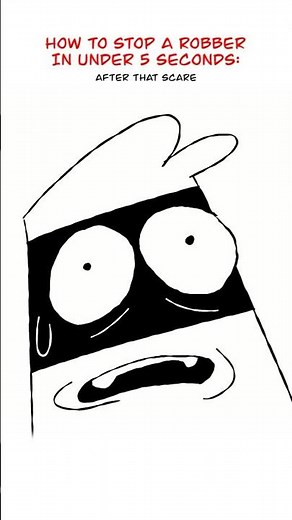 How To Stop A Robber 😁 (Animation Meme) Anim: Johnes0Art #shorts