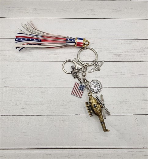 Air Force Mom, Helicopter Military Keychain - Etsy