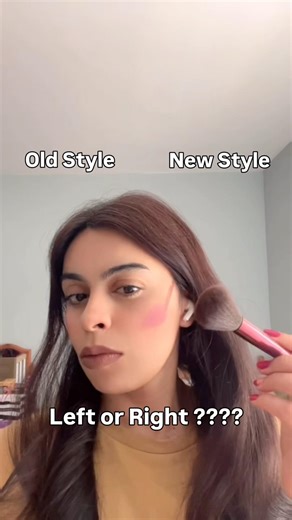 Old vs New Blush Contour Style 🤎 Which One Looks Better? #shorts