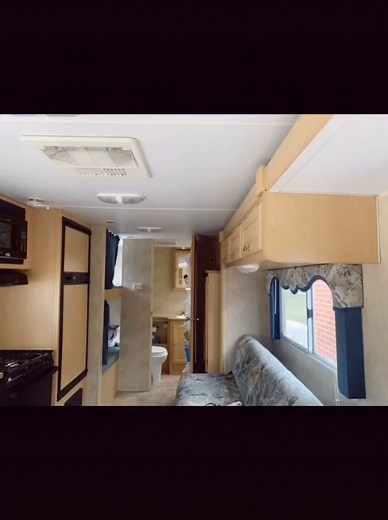 Before & afters of the camper remodel 💛#camper #camperremodel #camperrenovation #camperreno #rvlife #rvrenovation