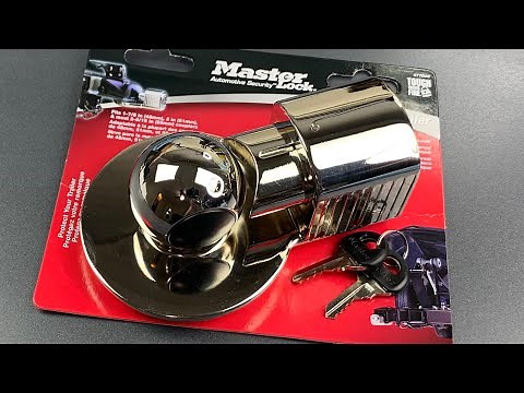 [809] TERRIBLE Master Lock Trailer Coupler Lock Picked (Model 377DAT)