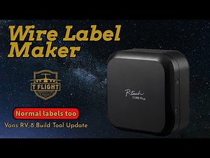 Wire Labeling Made Easy! Brother P-Touch Cube Plus Tool Demo (RV-8 Build)