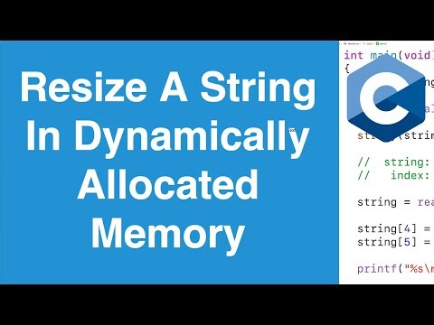 Resize A String Stored In Dynamically Allocated Memory | C Programming Tutorial