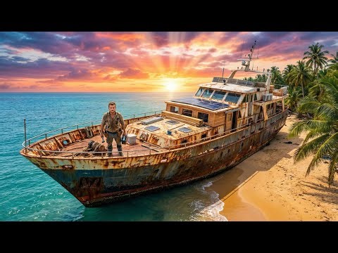 I Found an Abandoned Yacht and Made it My Home ASMR