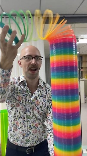 World's longest slinky #slinkytricks