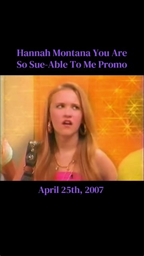 Hannah Montana You Are So Sue-Able To Me April 2007 👀💙 If you grew up watching Disney Channel in the late 2000s, this Hannah Montana “You Are So Sue-Able to Me” episode promo is a perfect blast of nostalgia. Starring Miley Cyrus as Hannah Montana, this classic promo captures the humor, chaos, and iconic double-life moments that made the show unforgettable. From courtroom comedy to classic one-liners, this episode preview brings back the feeling of tuning in for brand new Disney Channel premier