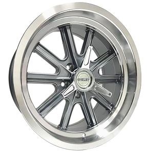 [Hot Item] Shelby Cobra Wheels 15X9.0 Et 13 5X114.3 CB74.1 Tri-Bar 3 Bar Spinner Grey