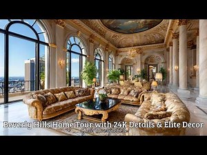 Gold Everywhere! Beverly Hills Home Tour with 24K Details & Elite Decor