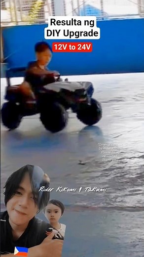 From 12V to 24V | Resulta ng DIY Upgrade sa Rechargeable Toy Car for Kids | Rider Kikomi & Takumi