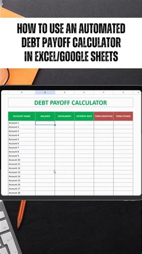 How to use a spreadsheet Debt Payoff Tracker