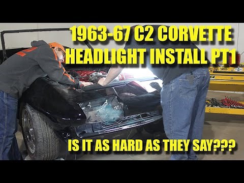 How to assemble and install C2 Corvette headlights