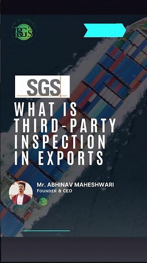 What is SGS Inspection in exports? Quick Guide #sgsinspection #thirdparty #export #international