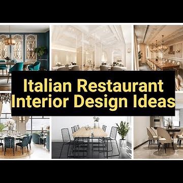 Italian Restaurant Interior Design Ideas
