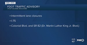 Traffic Advisory: Construction starting for I-75 and Colonial Interchange Project