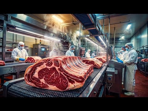 Inside the Meat Processing Plant – From Raw Cuts to Ready-to-Cook Products | Full Process