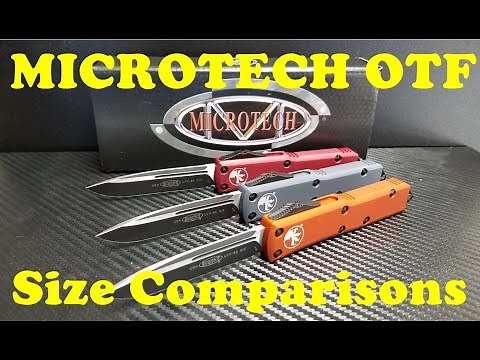 Microtech OTF size comparisons, UTX-70, UTX-85, Ultratech, Combat Troodon