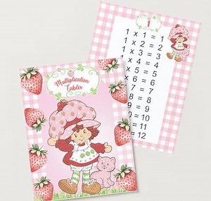Strawberry Shortcake Multiplication Tables – Printable Educational Chart for Kids - Etsy