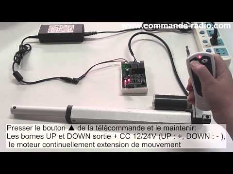 Comment Télécommander l’Actionneur Linéaire Extension et Rétraction Avec Contrôleur Radio