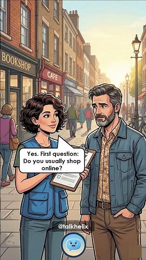 🗣️ English Dialogue – “Street Survey – First Three Questions”