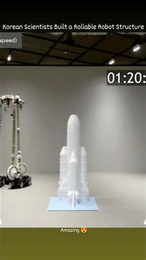 Korean Scientists Built a Rollable Robot Structure 🤯📄 #shorts