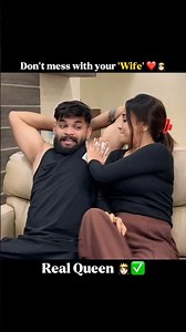 Wife is a real Queen✅👸🏻 #comedy #funny #youtube #shorts #couple #bollywood #viral #feed