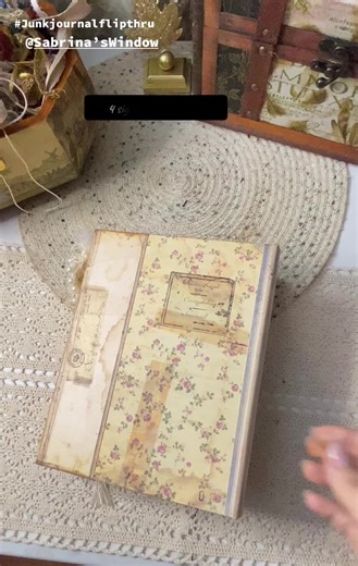 I signed up for a live journal tutorial kit with @Sabrina’s Window for January. I finished it in in January just haven’t had TT app to upload. Sabrina mails the kit with all the supplies and the papers are stunning. 99%of what’s in the journal flip thru came in the kit. I highly recommend you trying a kit or two or more! It’s a fun project. #junkjournalflipthrough #flipthrujournal #vintagelace #ephemera #french #junkjournals #stationery #signatures #aestheticjournal #handmadejournal #handcrafted