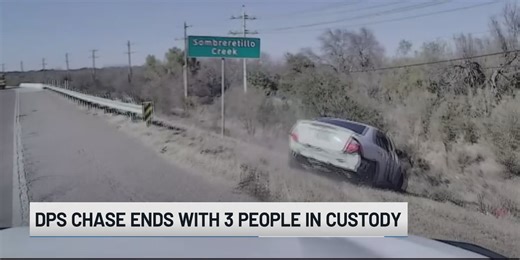 High-speed chase ends with three people in custody