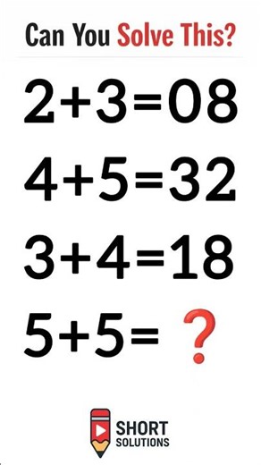 Morning Math Puzzle Test #maths
