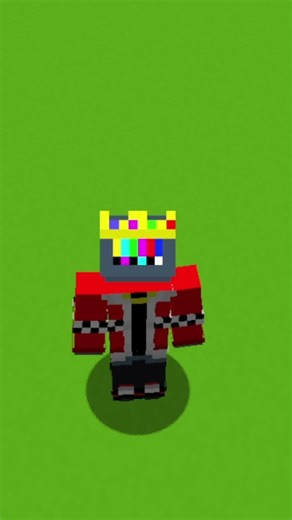 Minecraft but the world is a greenscreen