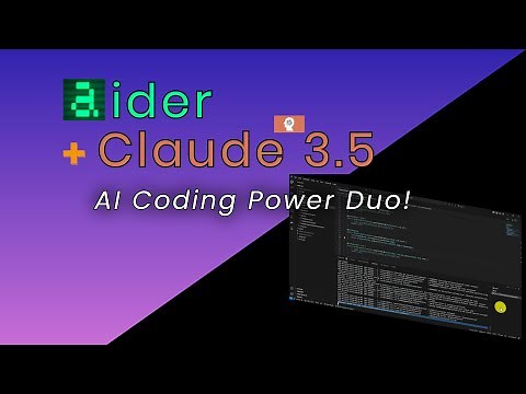(1080p Available) Aider and Claude 3.5: Develop a Full-stack App Without Writing ANY Code!