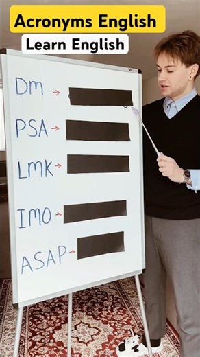 Acronyms in English #englishlesson #englishteacher #learnenglish #englishtips #ingles #英語 #ESL#short