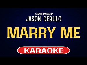Jason Derulo - Marry Me (Karaoke Version)