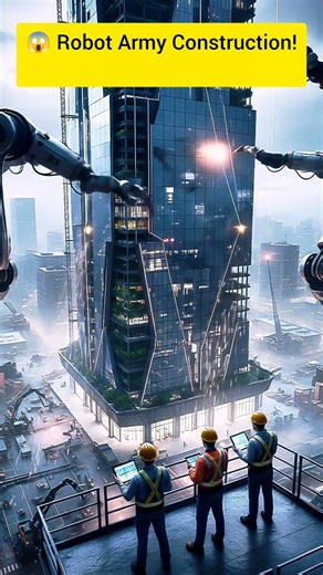 Megarobots Build Our Future Cities! Human Oversight!