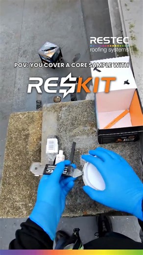 Restec Roofing on Instagram: "Earlier this week, one of our many Restec-Certified installers got in touch to say they were on-site visiting a historic hotel based in London conducting a site inspection and core sample testing of the existing roof build-up. Once the samples were completed, the areas were carefully reinstated using RESKIT, ensuring the area was left fully watertight and protected with the one tin successfully able to cover all 3 samples! Just one of the many ways in which RESKIT c