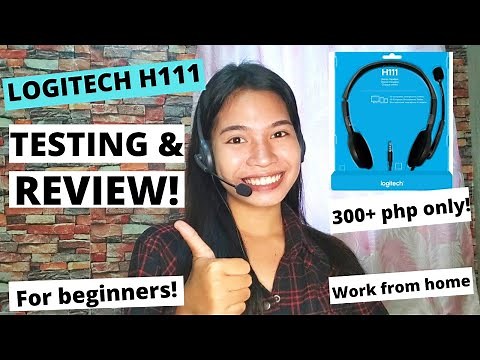 Unboxing+Testing+Review of Logitech H111 Headset | SUPER SULIT!