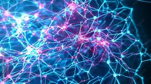 A vibrant visualization of neural networks showcases interconnected neurons, demonstrating how signals travel within the brain