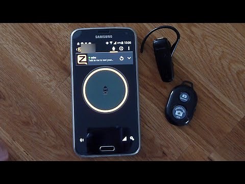 Zello PTT Bluetooth button with bluetooth headset