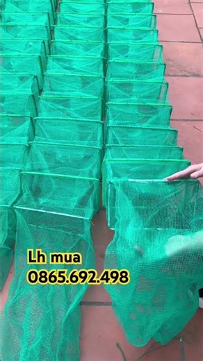 Shrimp nets are made to order at the factory.