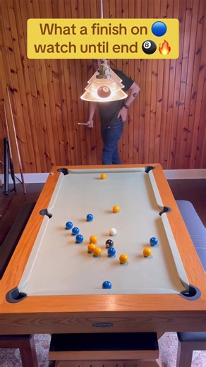 Incredible Finish on a Challenging Pool Table