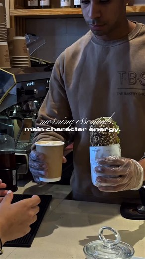 11K views · 39 reactions | Main character energy = walking out with coffee in one hand and a sandwich in the other. Come get your moment at TBS | TBS (The Bakery Shop) | Facebook