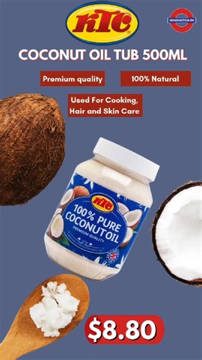 Kensington Brunei on Instagram: "One tub. Endless possibilities 🥥✨ Say hello to KTC Coconut Oil 500ml – your all-in-one kitchen & beauty essential! 🌿 100% natural & premium quality 🍳 Great for cooking your favourite dishes 💆‍♀️ Perfect for nourishing hair & skin Only $8.80 – pure coconut goodness in every scoop! #KTCCoconutOil #NaturalGoodness #CoconutCare #MultiUseMagic #bruneitiktok🇧🇳 #fypbrunei #bruneiviral🇧🇳 #viralbruneitiktok #kingstonbrunei #kensingtonbrunei"