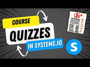 How to create a quiz inside your courses in systeme.io